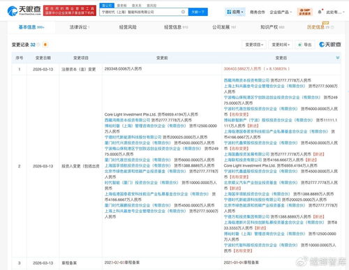 寧德時(shí)代智能科技公司增資至30.6億，北京順義汽車(chē)產(chǎn)業(yè)基金等入股，技術(shù)咨詢(xún)業(yè)務(wù)迎來(lái)新契機(jī)